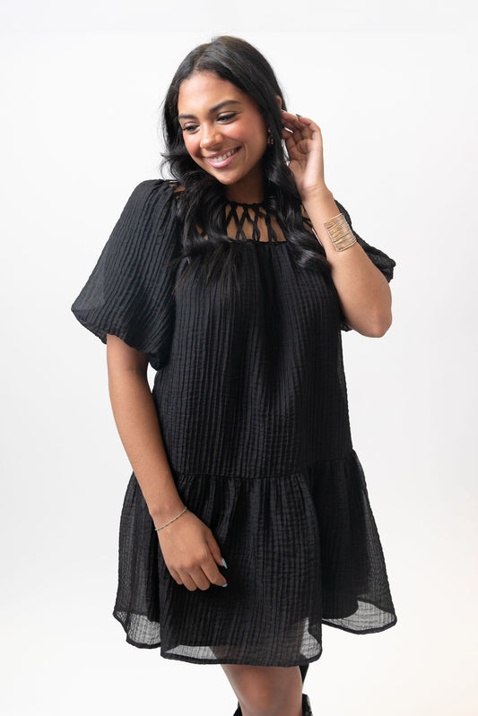 Black Yoke Dress